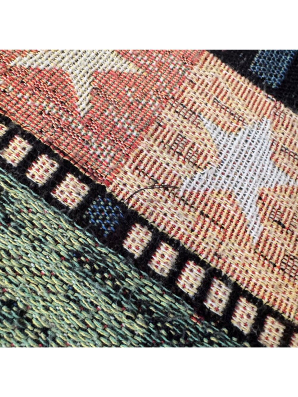 Warren Kimble Rooster Tapestry Throw Blanket 48in x 57in Home Country Farmhouse - Picture 13 of 13